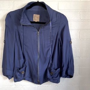mine Blue Bomber Jacket